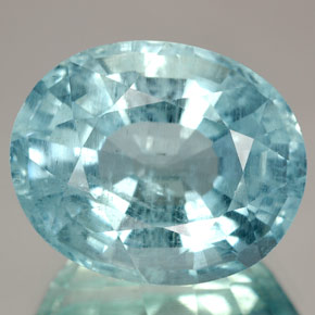 Acquamarina naturale blu da 12,27 ct, taglio ovale, SI