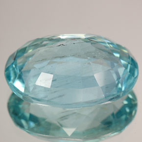 Acquamarina naturale blu da 15,48 ct, taglio ovale, SI