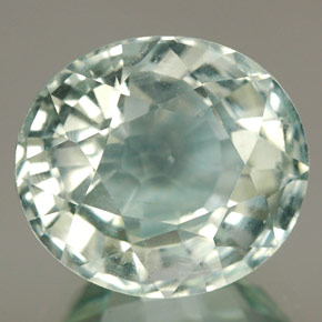 Acquamarina naturale blu da 4,84 ct, taglio ovale, VS