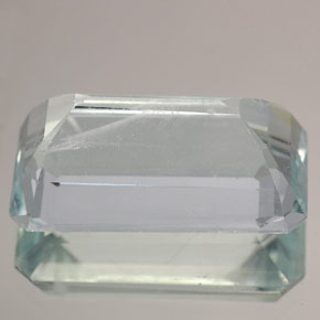 Acquamarina naturale blu da 12,22 ct, taglio smeraldo, VS-SI