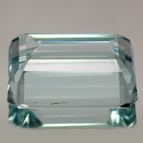 Acquamarina naturale blu da 19,12 ct, taglio smeraldo, VS