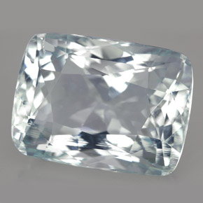 Acquamarina naturale blu da 26,63 ct, taglio a cuscino, IF