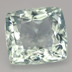 Acquamarina naturale verde da 18,18 ct, taglio a cuscino, IF