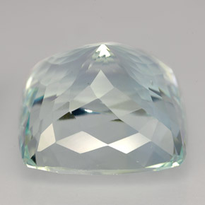 Acquamarina naturale verde da 18,18 ct, taglio a cuscino, IF