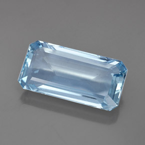 Acquamarina Azzurro naturale da 36.07 ct, Taglio smeraldo, VVS