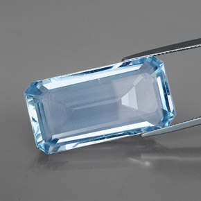 Acquamarina Azzurro naturale da 36.07 ct, Taglio smeraldo, VVS