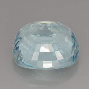 Acquamarina naturale blu da 49,00 ct, taglio a cuscino, VS