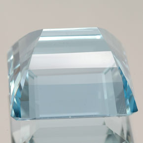 Acquamarina naturale blu da 15,86 ct, taglio smeraldo, IF