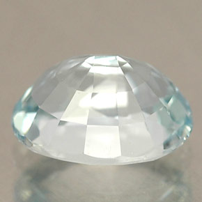 Acquamarina naturale blu da 1,30 ct, taglio ovale, IF