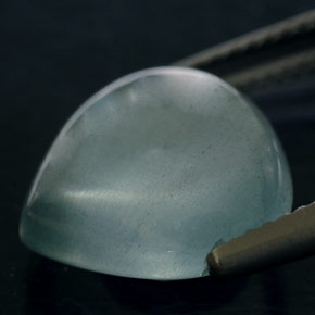 Acquamarina Azzurro verde chiaro naturale da 6.17 ct, Trasparente, Trasparente/Traslucido