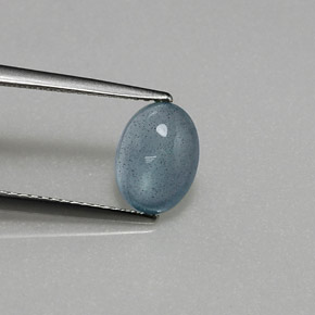 Acquamarina naturale blu da 1,86 ct, trasparente, trasparente/traslucido