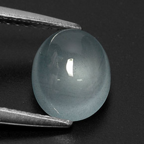 Acquamarina naturale blu da 2,12 ct, trasparente, trasparente/traslucido