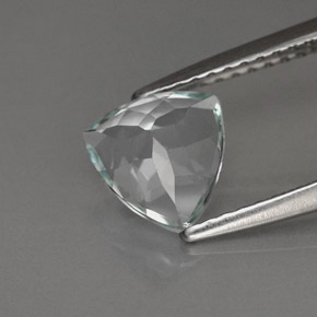 Acquamarina naturale blu da 1,08 ct, trillion, VS