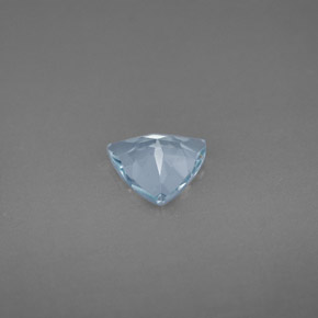 Acquamarina naturale blu da 0,81 ct, trillion, VVS