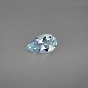 Acquamarina naturale blu da 0,69 ct, taglio a pera, VVS