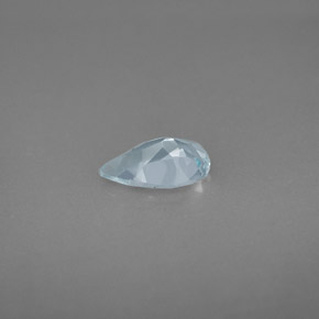 Acquamarina naturale blu da 0,69 ct, taglio a pera, VVS