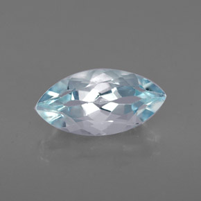 Acquamarina naturale blu da 1,17 ct, marchesa, VVS