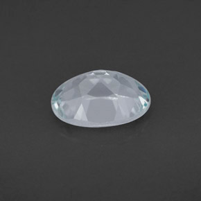 Acquamarina naturale blu da 1,10 ct, taglio ovale, VVS-VS