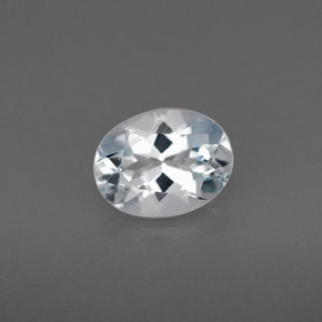 Acquamarina naturale blu da 1,13 ct, taglio ovale, VVS