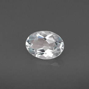 Acquamarina naturale blu da 0,95 ct, taglio ovale, VVS-VS