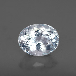 Acquamarina naturale blu da 0,91 ct, taglio ovale, VS-SI