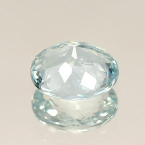 Acquamarina naturale blu da 0,76 ct, taglio ovale, VS