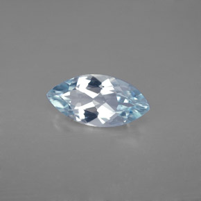 Acquamarina Azzurro naturale da 1.39 ct, Taglio marquise, VVS