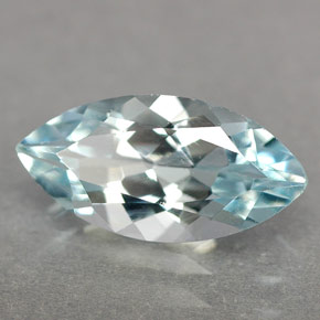 Acquamarina naturale blu da 1,40 ct, marchesa, IF