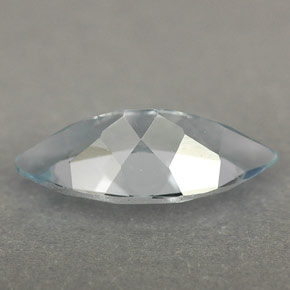 Acquamarina naturale blu da 1,40 ct, marchesa, IF