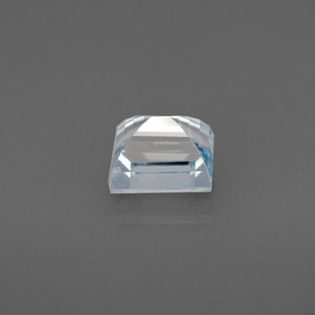 Acquamarina naturale blu da 0,86 ct, baguette, VS