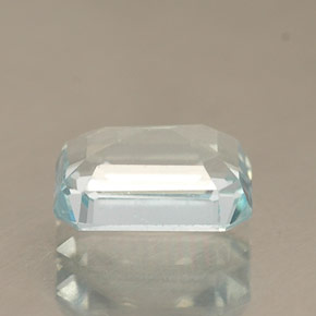 Acquamarina naturale blu da 0,94 ct, taglio smeraldo, VS