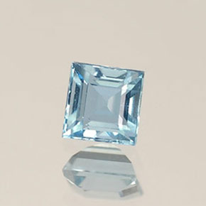 Acquamarina Azzurro naturale da 0.29 ct, Quadrato, VVS