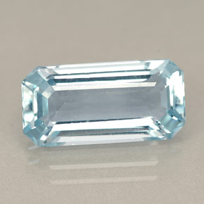 Acquamarina Azzurro naturale da 5.03 ct, Taglio smeraldo, VVS