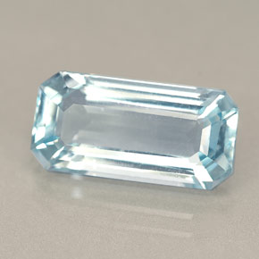 Acquamarina Azzurro naturale da 5.03 ct, Taglio smeraldo, VVS