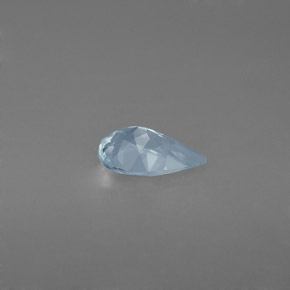 Acquamarina naturale blu da 0,59 ct, taglio a pera, VVS