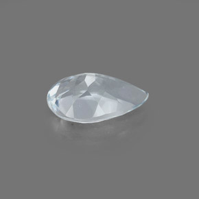 Acquamarina naturale blu da 0,72 ct, taglio a pera, VVS-VS