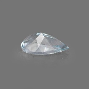 Acquamarina naturale blu da 0,68 ct, taglio a pera, VVS-VS