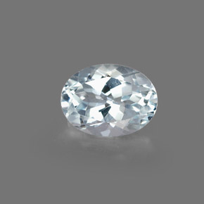 Acquamarina naturale blu da 1,27 ct, taglio ovale, VVS
