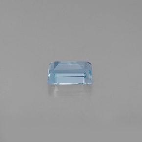 Acquamarina naturale blu da 0,55 ct, baguette, VS