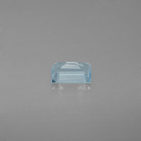 Acquamarina naturale blu da 0,47 ct, baguette, VS