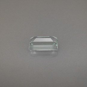 Acquamarina naturale blu da 0,66 ct, baguette, VS