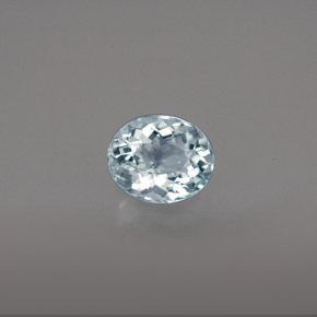 Acquamarina naturale blu da 0,61 ct, taglio ovale, VS