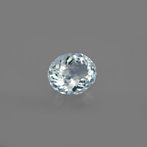 Acquamarina naturale blu da 0,61 ct, taglio ovale, VS