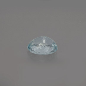Acquamarina naturale blu da 0,61 ct, taglio ovale, VS