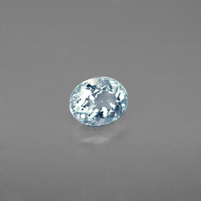 Acquamarina naturale verde da 0,68 ct, taglio ovale, VVS