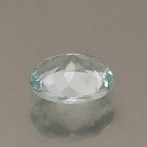 Acquamarina naturale blu da 0,60 ct, taglio ovale, VVS-VS