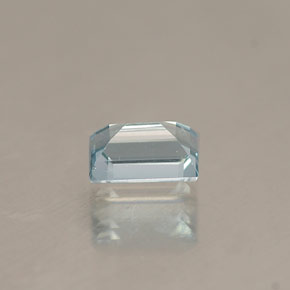 Acquamarina naturale blu da 0,30 ct, baguette, VVS