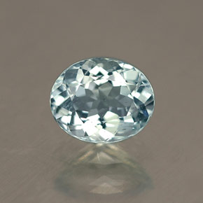 Acquamarina naturale blu da 0,69 ct, taglio ovale, VVS-VS