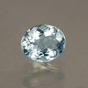 Acquamarina naturale blu da 0,69 ct, taglio ovale, VVS-VS