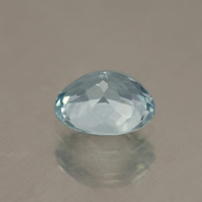 Acquamarina naturale blu da 0,69 ct, taglio ovale, VVS-VS